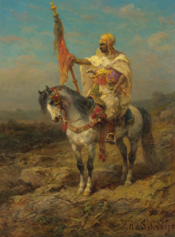 Arab rider by Adolf Schreyer